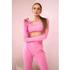 Sada Ayva - top + legíny (Velikost UNI, Barva Růžová)