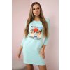 Šaty s potiskem Honey girl (Velikost UNI, Barva Tělová)