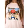 Šaty s potiskem Honey girl (Velikost UNI, Barva Tělová)
