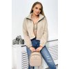 Krátká zateplená mikina Zoey (Velikost UNI, Barva Béžová)