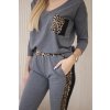 Dámská sada Alice - tričko + tepláky (Velikost UNI, Barva Šedá - tmavě)