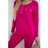 Dámský komplet Betty - tričko + kalhoty (Velikost UNI, Barva Růžová - tmavě)