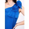 Šaty T009 s mašlí na rameni (Velikost XS, Barva Modrá - tmavě)