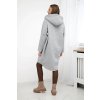 Zateplená mikina Hilda s delšími zády (Velikost UNI, Barva Šedá)