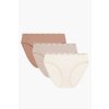 Kalhotky Atlantic 3CLP-010 3 pcs (Velikost S, Barva Béžová)