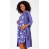 Dámský župan s mateřskou košilí Méďa (Barva Modrá, Velikost S)