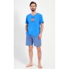 Pánské pyžamo šortky Bad crab (Barva Modrá, Velikost M)