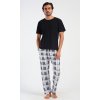 Pánské pyžamové kalhoty Kuba (Barva Šedá, Velikost M)