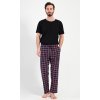 Pánské pyžamové kalhoty Karlos (Barva Modrá - tmavě, Velikost M)