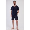 Pánské pyžamo šortky Surf (Barva Modrá - tmavě, Velikost M)