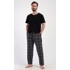 Pánské pyžamové kalhoty Luis (Barva Šedá - tmavě, Velikost M)