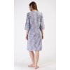 Dámské domácí šaty s tříčtvrtečním rukávem Miana (Barva Šedá, Velikost XL)