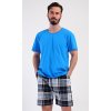 Pánské pyžamo šortky Henry (Barva Modrá, Velikost M)