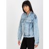 Džínová bunda EM-KR-H1830.88 Factory Price (Barva Modrá, Velikost XS)