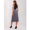 Dámská sukně LK-SD-509445.72P (Barva Šedá - tmavě, Velikost S/M)