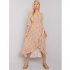 Šaty -TW-SK-BI-24502-3.46P (Barva Béžová, Velikost S)