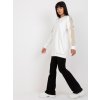 Dámská Oversize mikina RV-TU-8231.78P RUE PARIS (Barva Bílá, Velikost S/M)
