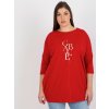 Tunika Plus size RV-TU-8534.63P RELEVANCE (Barva Červená, Velikost UNI)