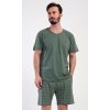 Pánské pyžamo šortky Ralph (Barva Zelená, Velikost M)