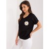 Dámské tričko -RV-BZ-9626.28 (Barva Černá, Velikost S/M)