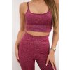 Dámský sportovní set Aubrey - top + krátké legíny - výprodej