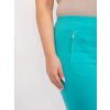 Kalhoty Plus size AT-SP-1863.47 New Fashion (Barva Tyrkysová, Velikost 50)