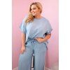 Dámský komplet Plus Size 51013 (Velikost UNI, Barva Modrá)
