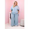 Dámský komplet Plus Size 51013 (Velikost UNI, Barva Modrá)