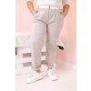 Kalhoty Plus Size ART52293 s páskem (Velikost XL, Barva Béžová)