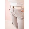 Kalhoty Plus Size ART52293 s páskem (Velikost XL, Barva Béžová)