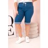 Šortky Plus Size ART9016 s vázáním (Velikost XL, Barva Modrá - světle)