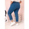 Džíny Plus Size ART6015 s elastickým pasem (Velikost XL, Barva Modrá)