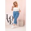 Džíny Plus Size ART6015 s elastickým pasem