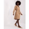 Šaty CHA-SK-9010.70 ZULUNA (Barva Béžová - tmavě, Velikost L/XL)