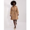 Šaty CHA-SK-9010.70 ZULUNA (Barva Béžová - tmavě, Velikost L/XL)
