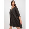 Šaty Plus Size RV-SK-8529.37P RELEVANCE (Barva Černá, Velikost UNI)