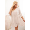 Dámské šaty Plus Size 21597 (Velikost UNI, Barva Modrá)