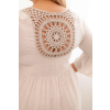 Dámské šaty Plus Size 21597 (Velikost UNI, Barva Modrá)