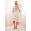 Dámské šaty Plus Size 21597 (Velikost UNI, Barva Modrá)