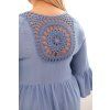Dámské šaty Plus Size 21597 (Velikost UNI, Barva Modrá)