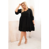 Dámské šaty Plus Size 21597 (Velikost UNI, Barva Modrá)