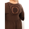 Dámské šaty Plus Size 21597 (Velikost UNI, Barva Modrá)