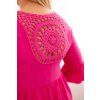 Dámské šaty Plus Size 21597 (Velikost UNI, Barva Modrá)