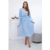 Šaty 1027M se svázaným plisovaným lemem - výprodej