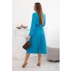 Šaty 1027M se svázaným plisovaným lemem - výprodej