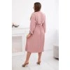 Šaty 1027M se svázaným plisovaným lemem - výprodej
