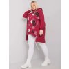 Mikina- Plus SizeRV-BL-7217.79P (Barva Bordó, Velikost UNI)