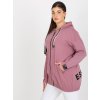 Mikina Plus Size-RV-BL-8277.28 (Barva Bordó, Velikost UNI)