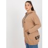 Mikina Plus Size-RV-BL-8277.28 (Barva Bordó, Velikost UNI)