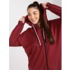 Mikina Plus Size-RV-BL-8277.28 (Barva Bordó, Velikost UNI)